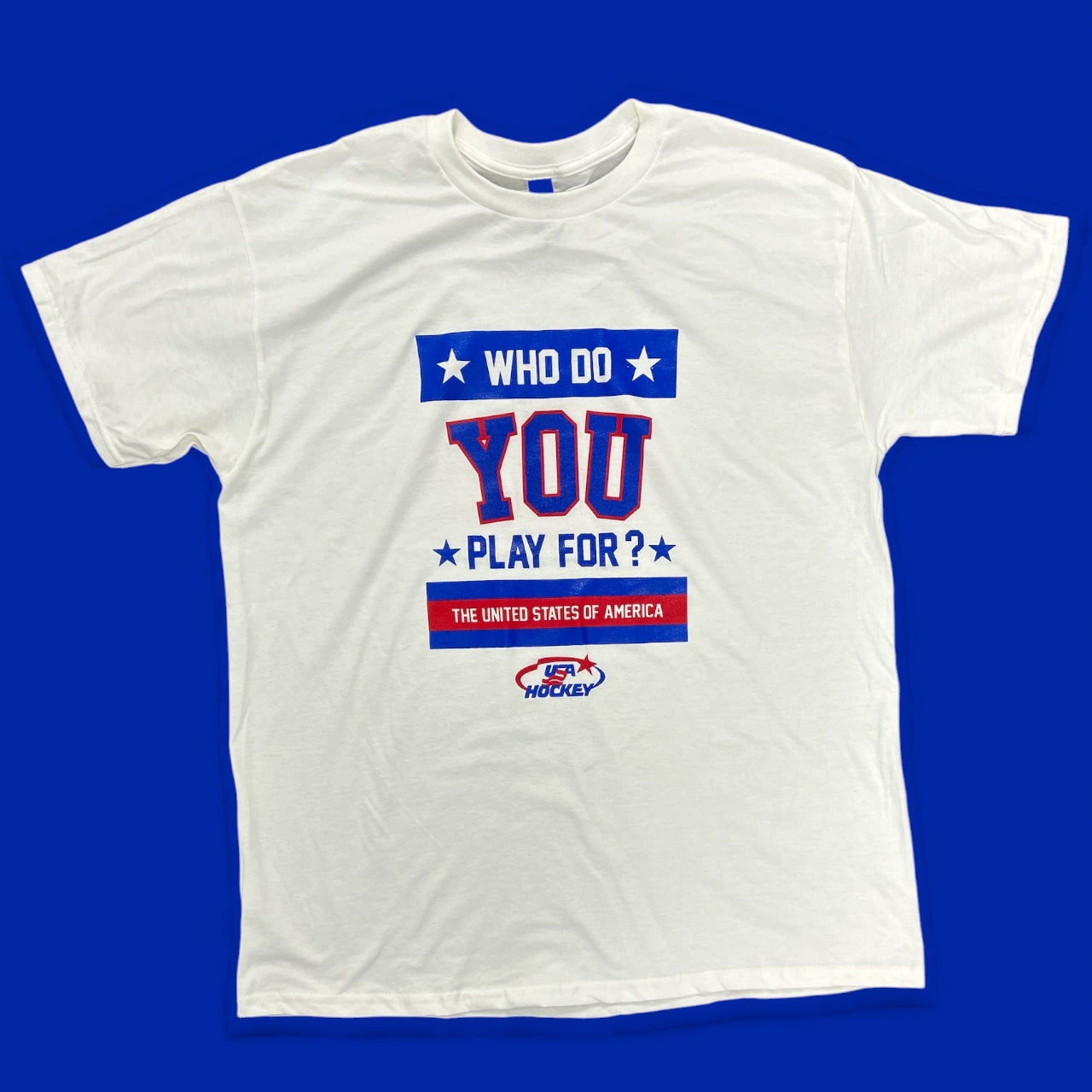 Miracle on ice USA Hockey Who Do You Play For Tee