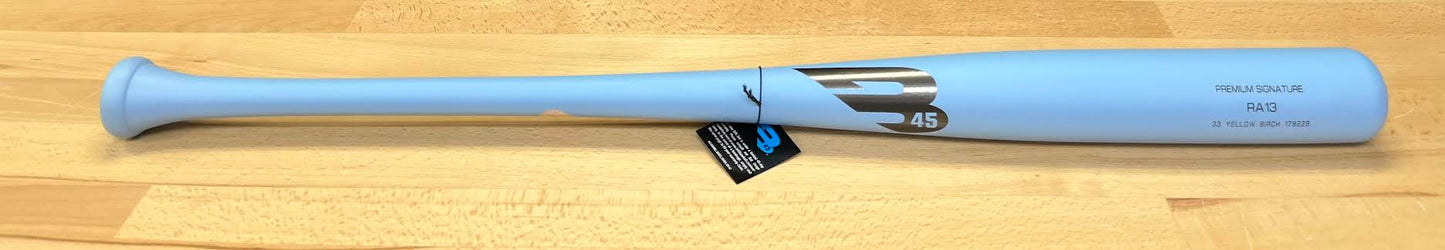 B45 RA13 Premium Yellow Birch Wood Baseball Bat