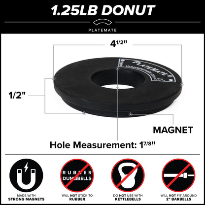 1.25 lb Donut PlateMate (Pair)