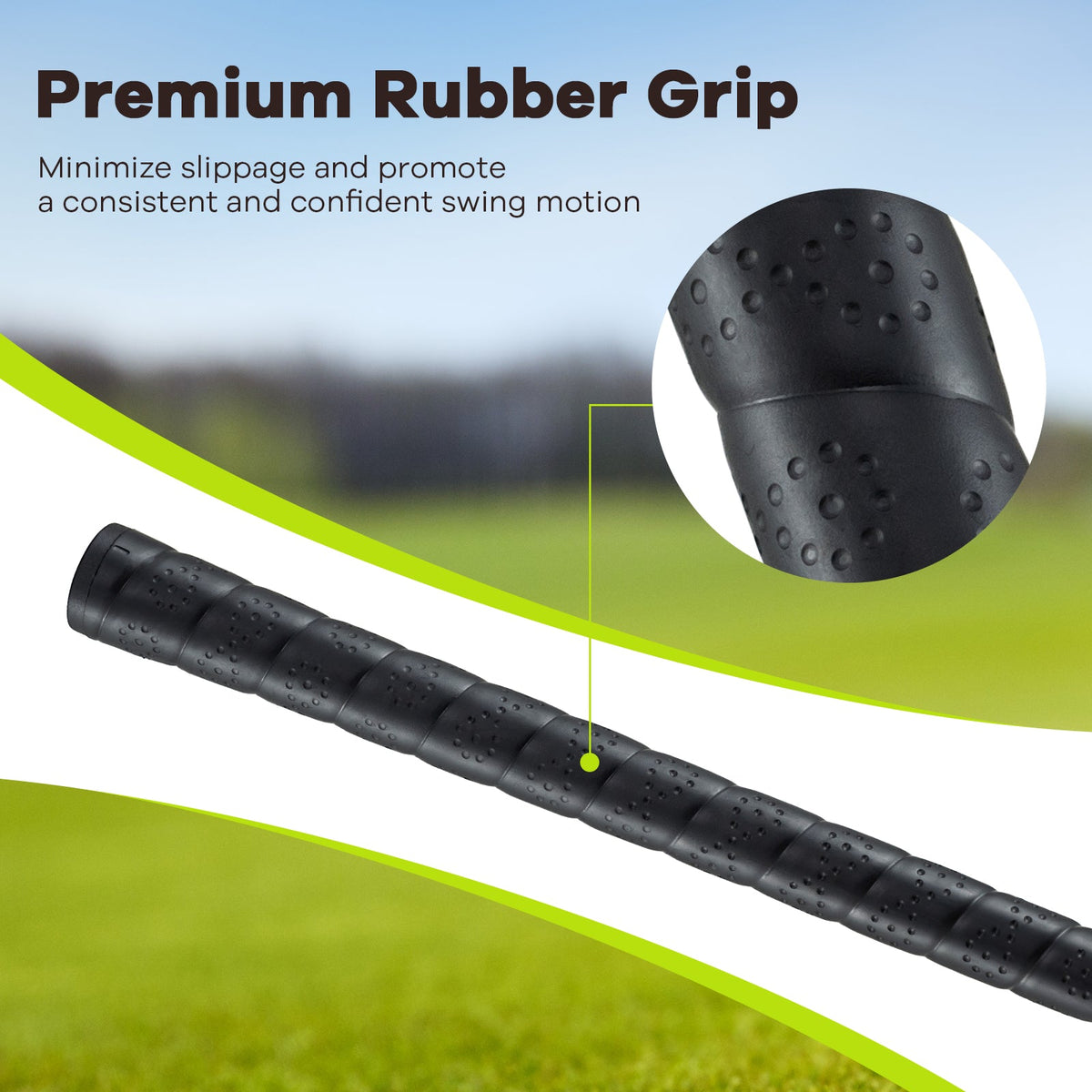 34 Inch 165CC Junior #3 Fairway Wood Golf Club with Fiberglass Shaft for Kids Ages 8-10