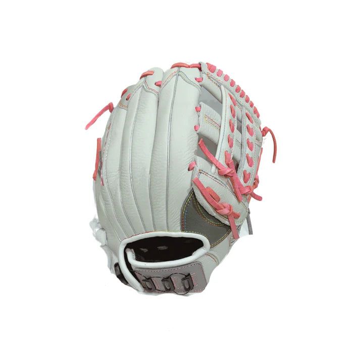 Resilient SFBL Youth Fastpitch Softball Glove Pretty In Pink Double Braid