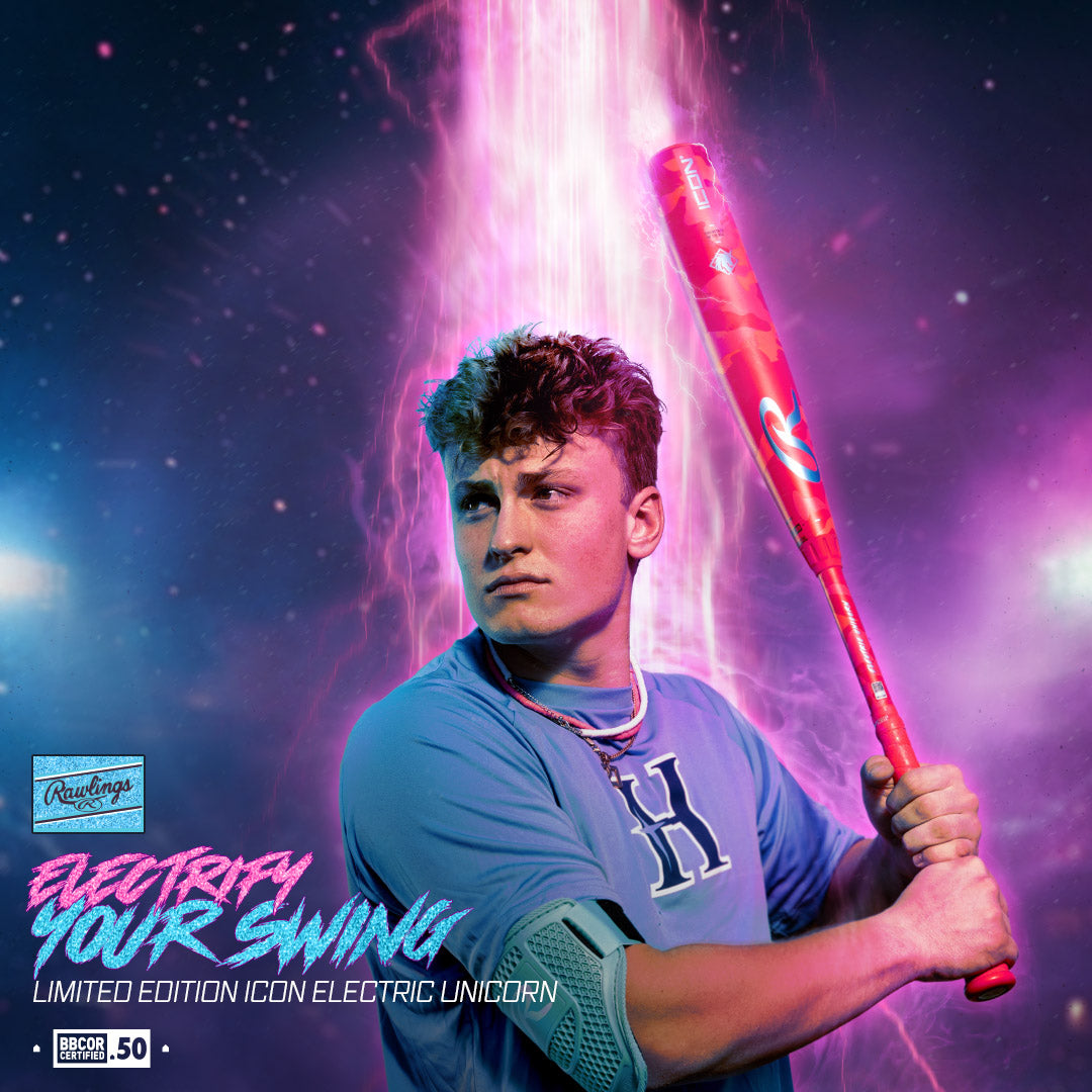 Rawlings 2025 Icon Electric Unicorn BBCOR Baseball Bat RBB5IPK3