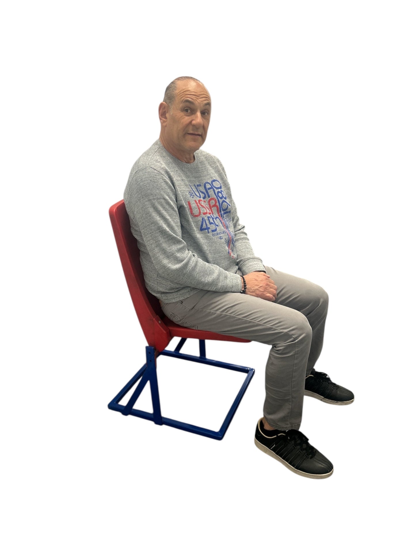 1980 Miracle on Ice Arena Authentic Single Seat and Metal Floor Base