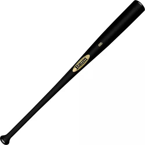 Baum Bat Standard Gold Stock Black Maple Wood Baseball Bat -3 BBMSGSTKPRO3-BK
