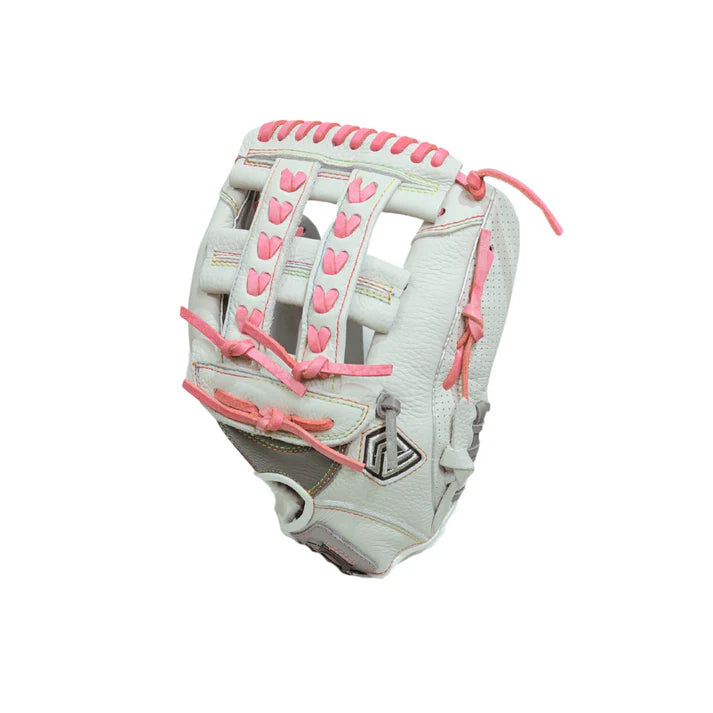Resilient SFBL Youth Fastpitch Softball Glove Pretty In Pink Double Braid