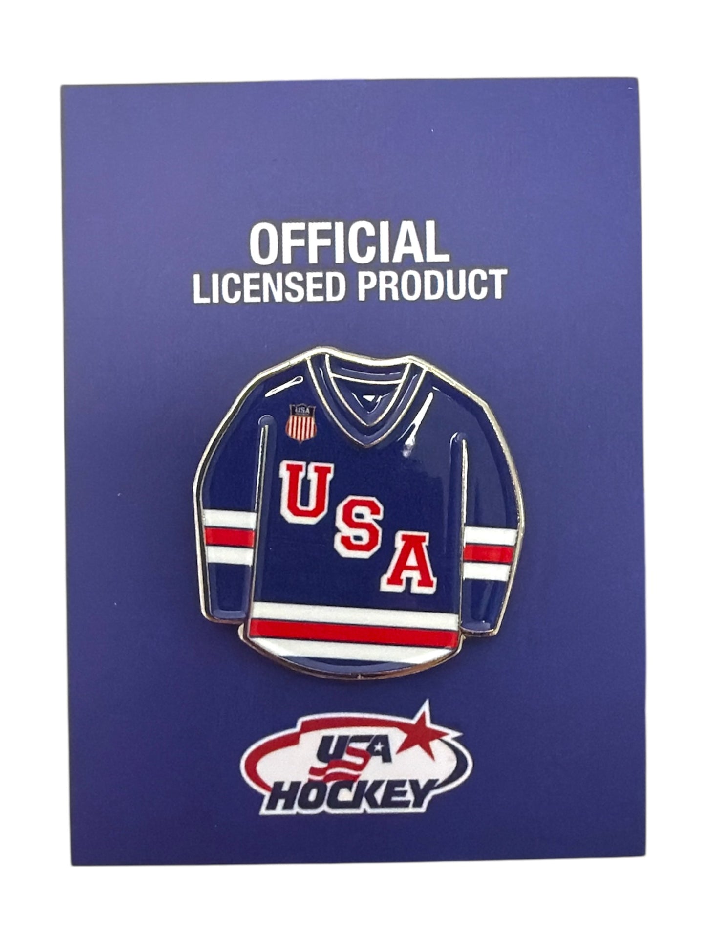 USA Hockey Blue Jersey Pin