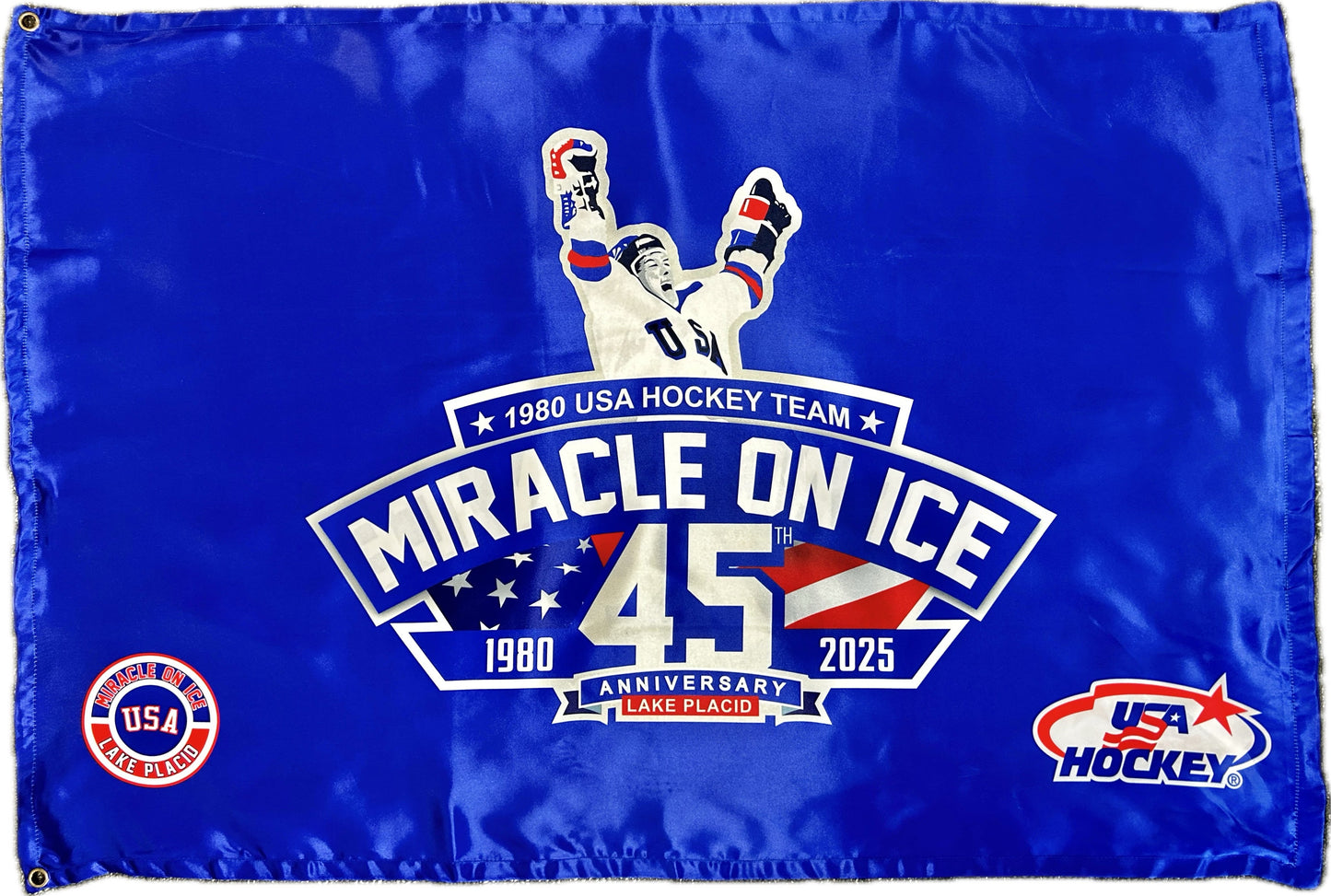 1980 Miracle on Ice 45th Anniversary (1980-2025) Official Flag Size: 24" X 36"