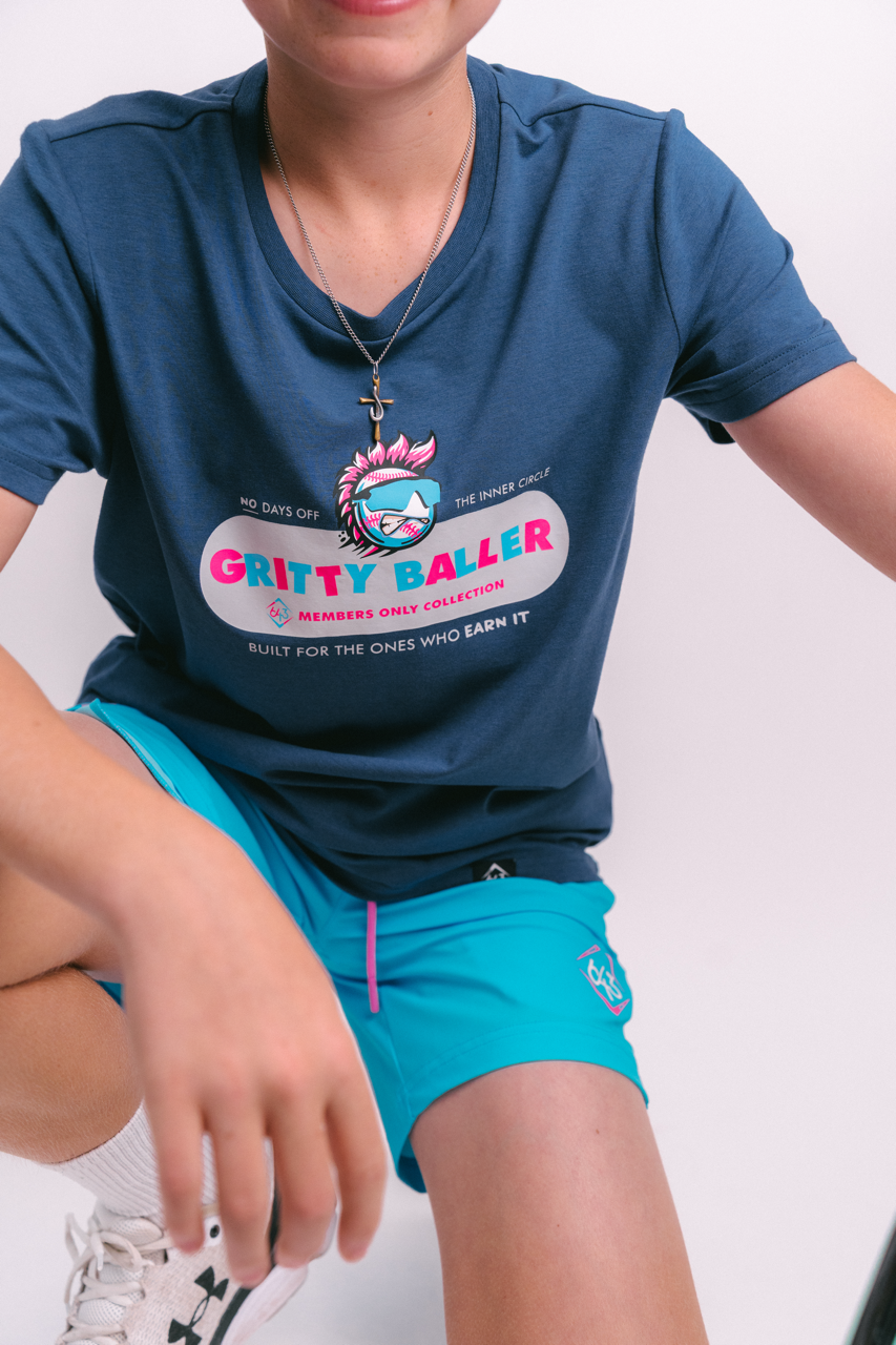 No Days Off Youth Tee - Navy V2