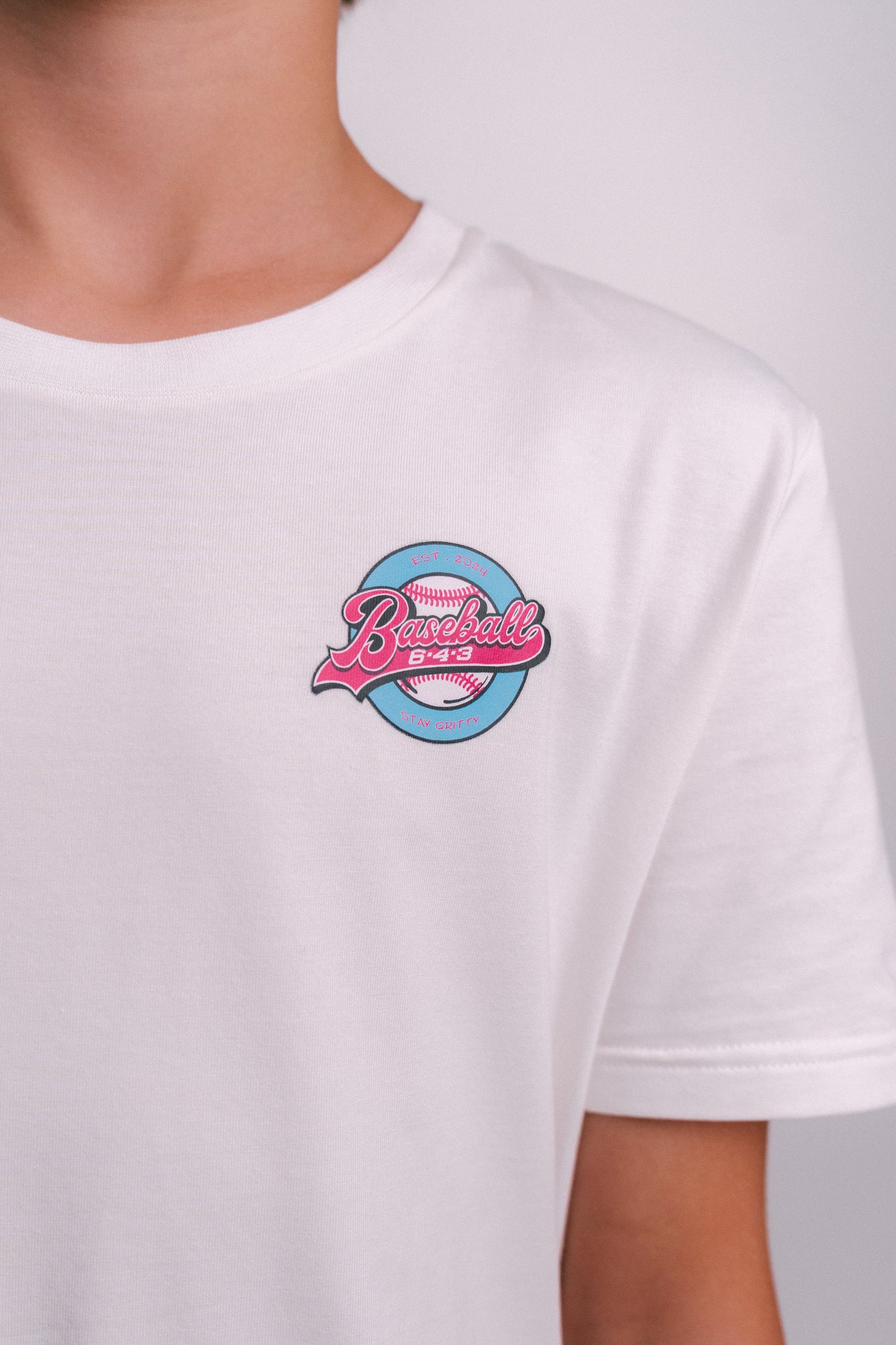 643 Circle Brand Youth Tee - White V2
