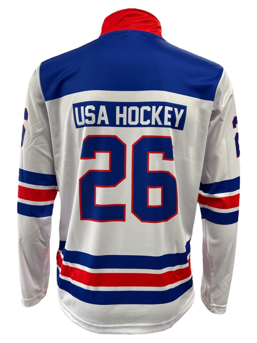 USA Hockey 2026 Replica Lightweight White 1/4 Zip Pullover- Some sizes will ship by 02/28/26