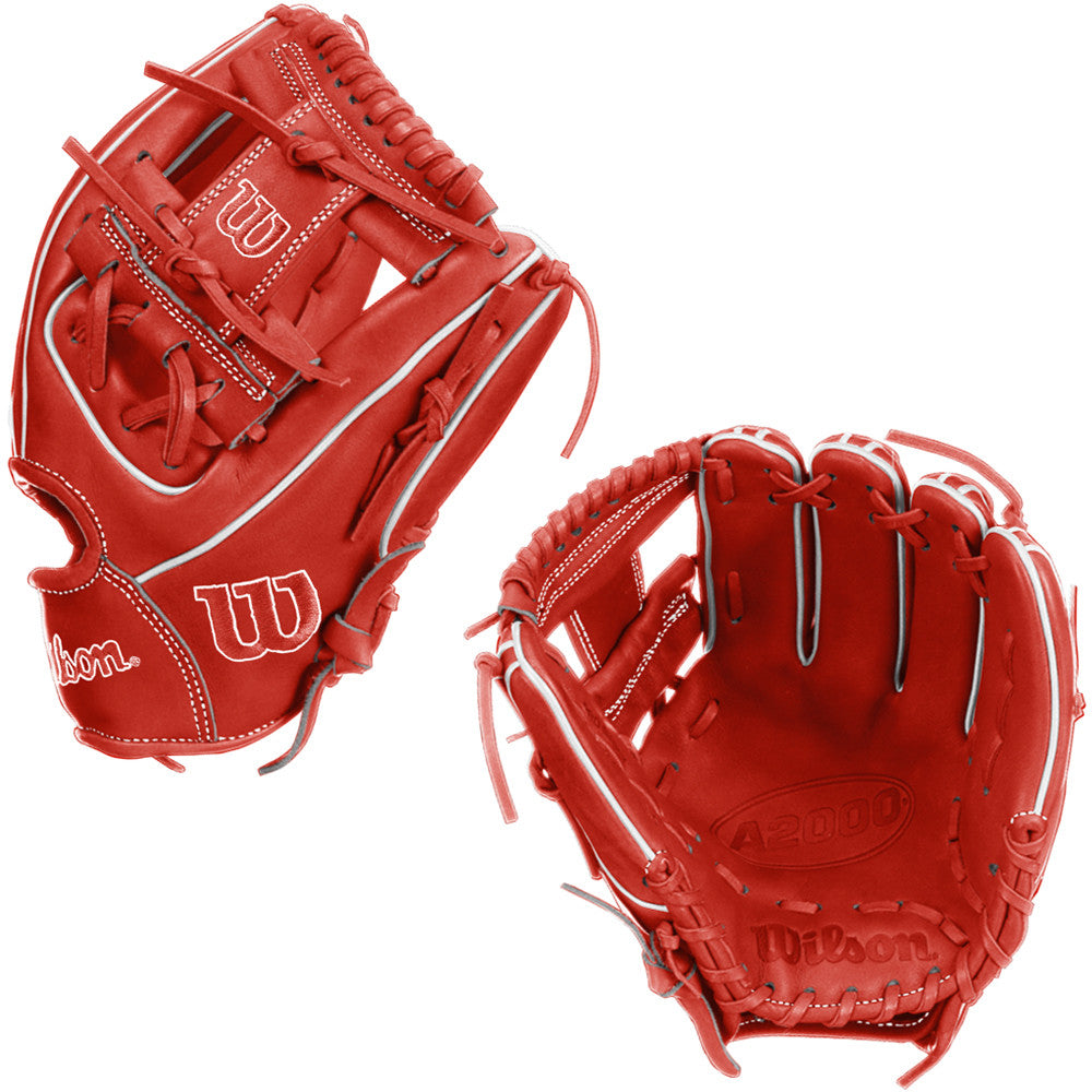 Wilson A2000 1786 Secret Menu 11.5" Baseball Glove Red/White WBW104296115