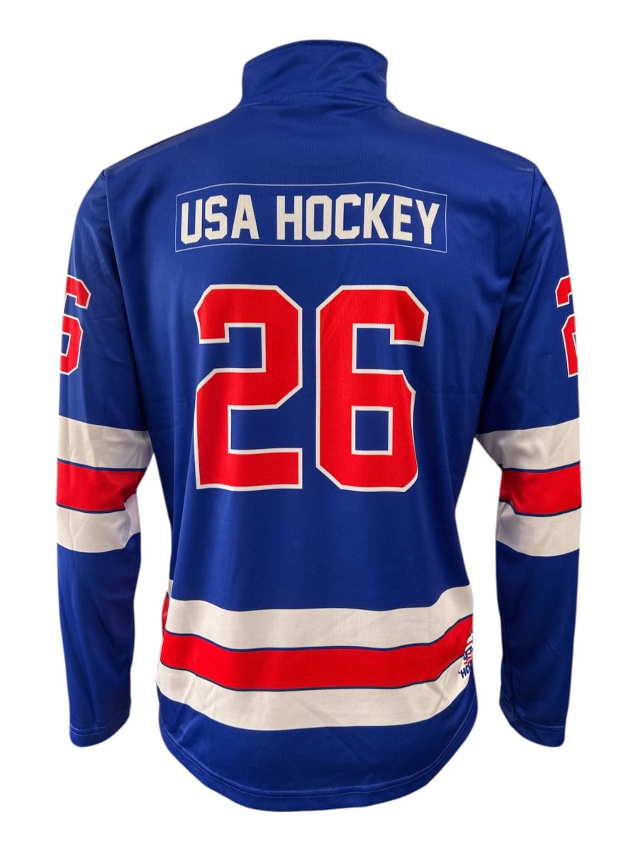 USA Hockey 2026 Replica Lightweight Blue 1/4 Zip Pullover- Will ship by 02/28/26