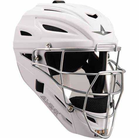All-Star MVP Catcher's Helmet Adult Glossy White