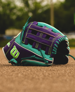 Wilson 2024 Winter A2000 DW5 Teal/Purple 12.00" Baseball Glove WBW10252212