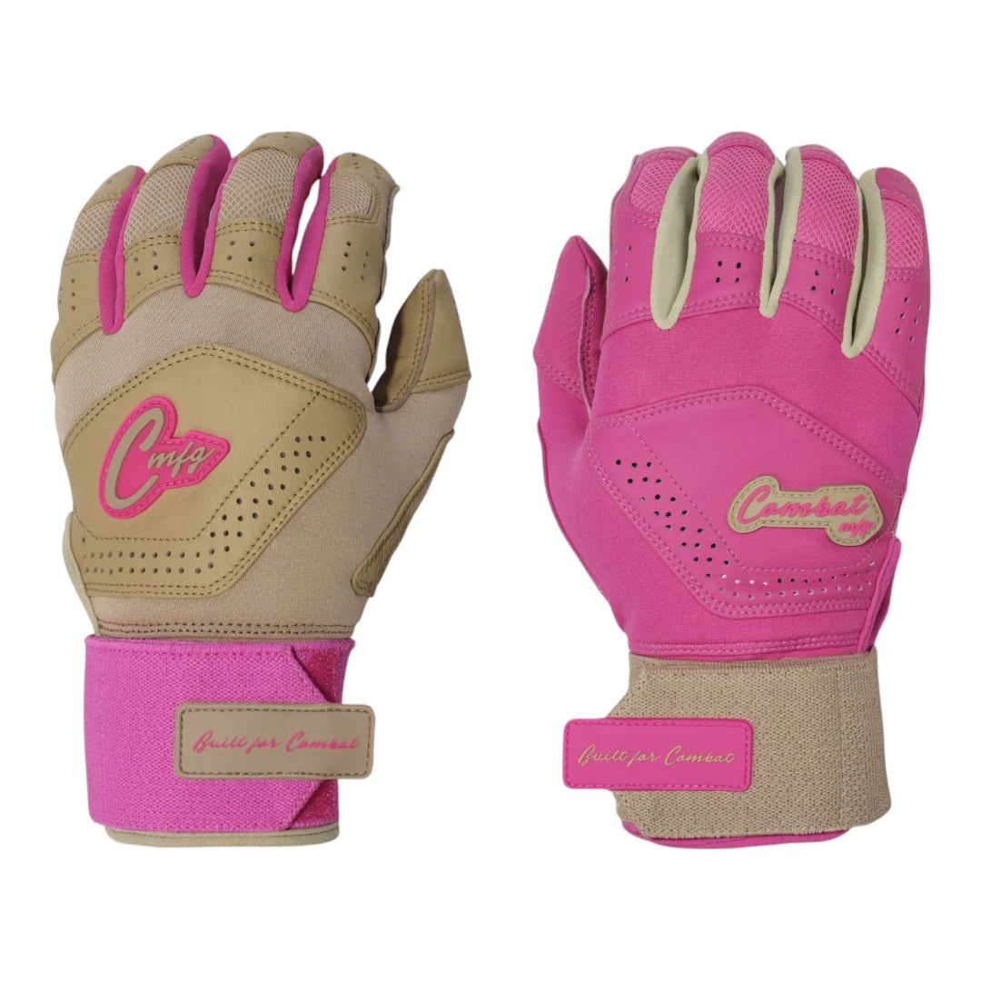 Combat MFG Long Strap Batting Gloves YinYang