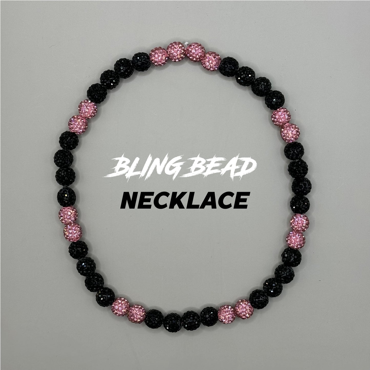 RAD - Bling Bead Necklace (Black/Pinks)