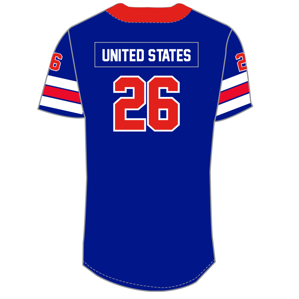 USA 2026 Performance Baseball Jersey Blue