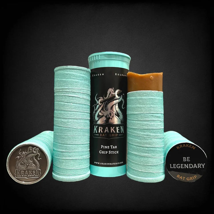 Kraken Pro Wrap Pine Tar Grip Stick - Cool Mint Green – Prime Sports Kraken Pro Wrap Pine Tar Grip Stick - Cool Mint Green – Prime Sports