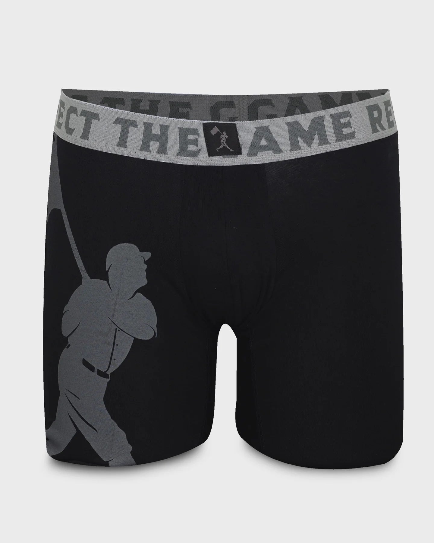 Baseballism - Flag Man Boxer Briefs - Black/Grey