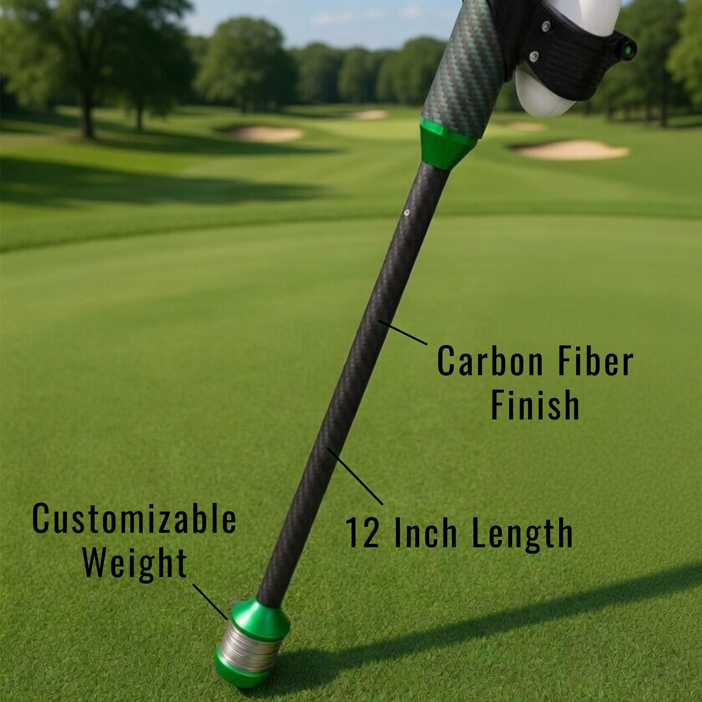 DriVR Elite Mini - Adjustable VR Weighted Golf Club Handle Accessory - Compatible with Quest 2, 3/3s, and Pro