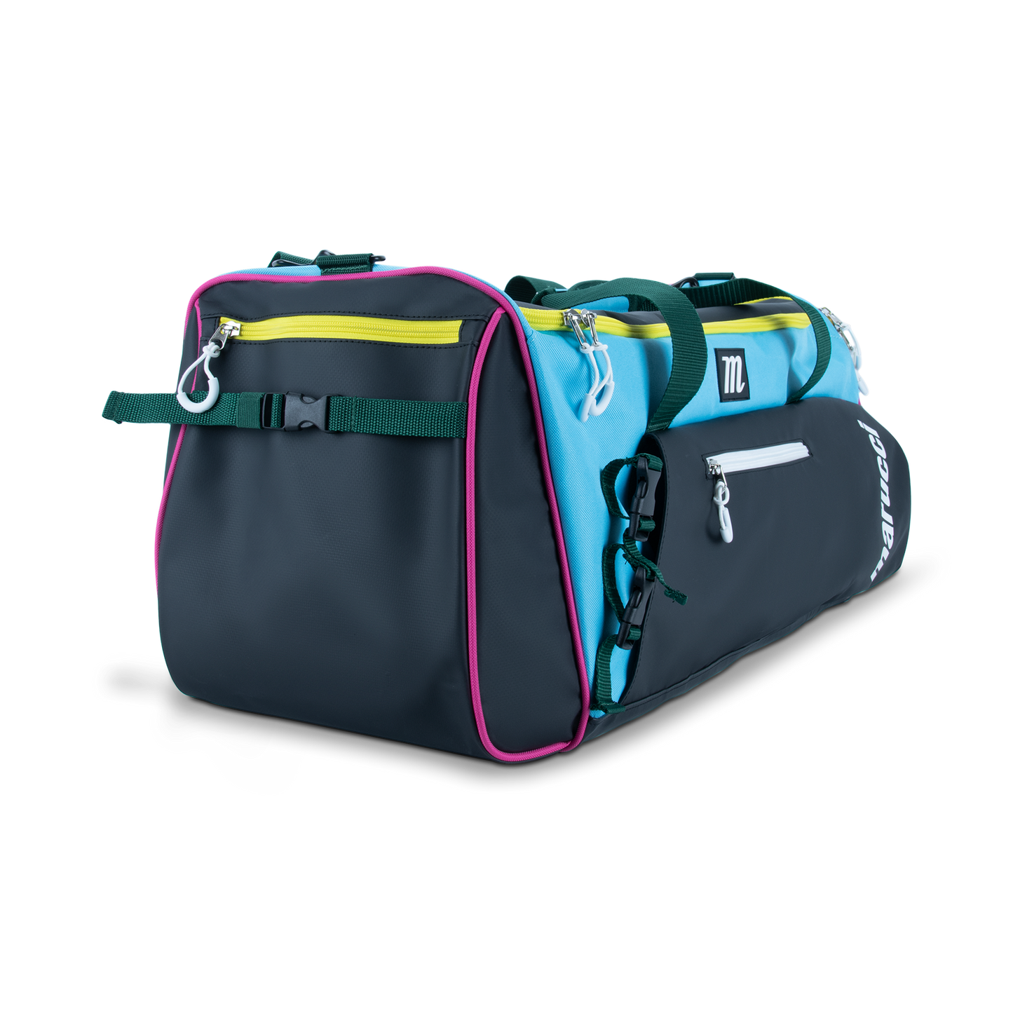 Marucci Pro Utility Duffel Bag V3 Black/Teal/Yellow: MB3PUDB-BK/TL/Y