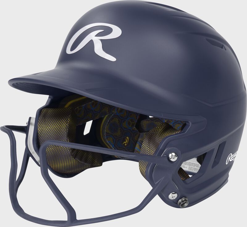 Rawlings Mach Hi-Viz Matte Softball Batting Helmet with Facemask