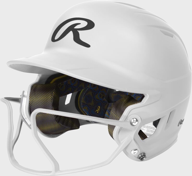 Rawlings Mach Hi-Viz Matte Softball Batting Helmet with Facemask