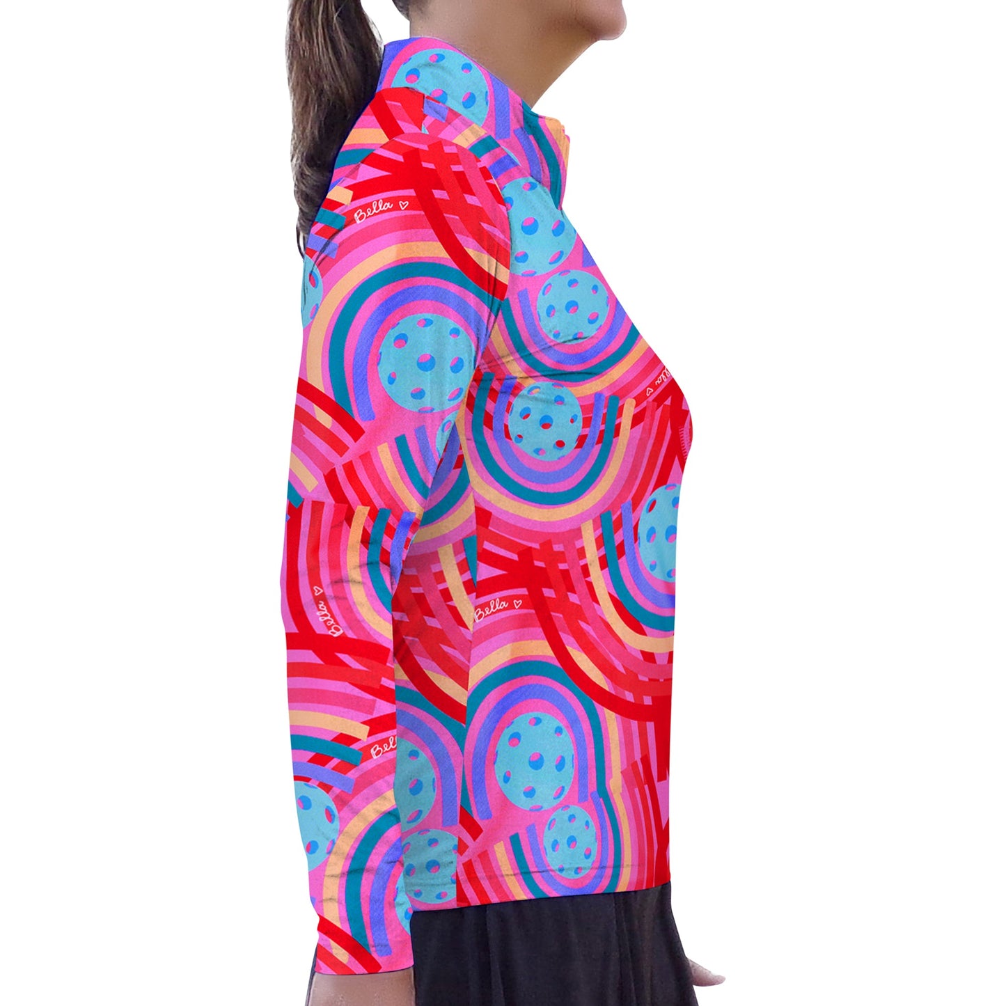 PB 1/4 Zip Long Sleeve Circle