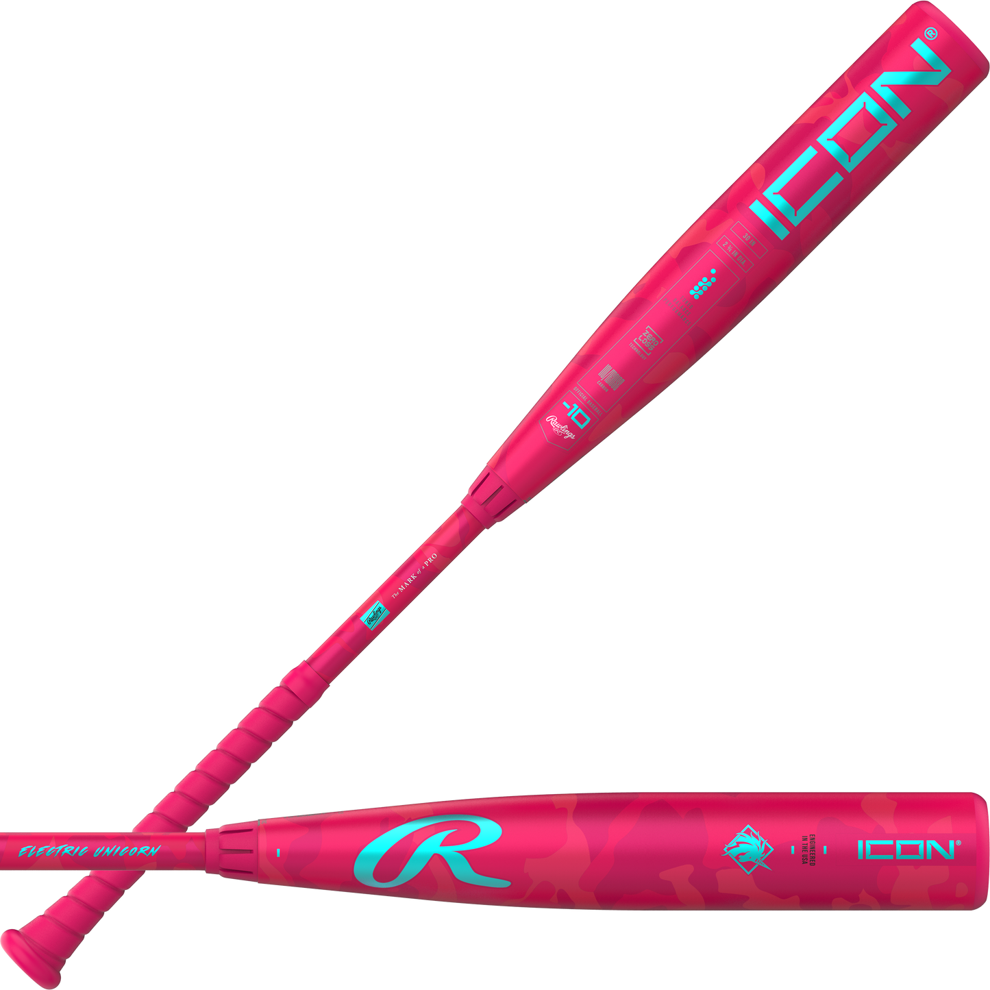 Rawlings 2025 Icon Electric Unicorn -10 USSSA Baseball Bat RUT5IPK10
