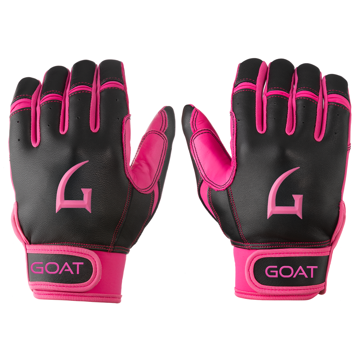 Origin Series Short Cuff Black and Pink Batting Gloves