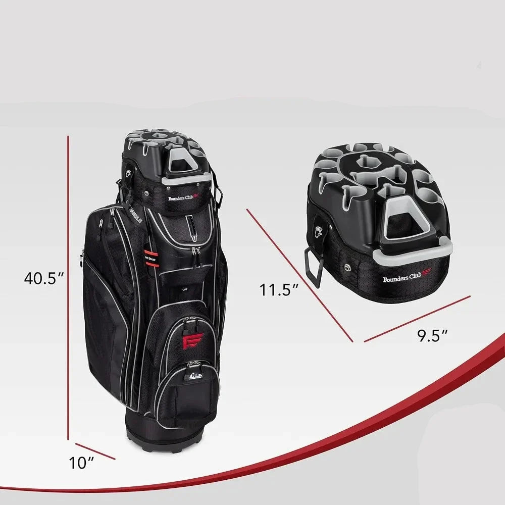 Elevate Your Golf Game with 14-Compartment Cart Bag