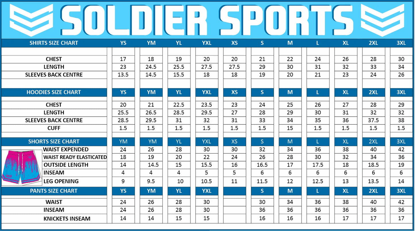 Soldier Tank Baseball Shorts Blue Pink