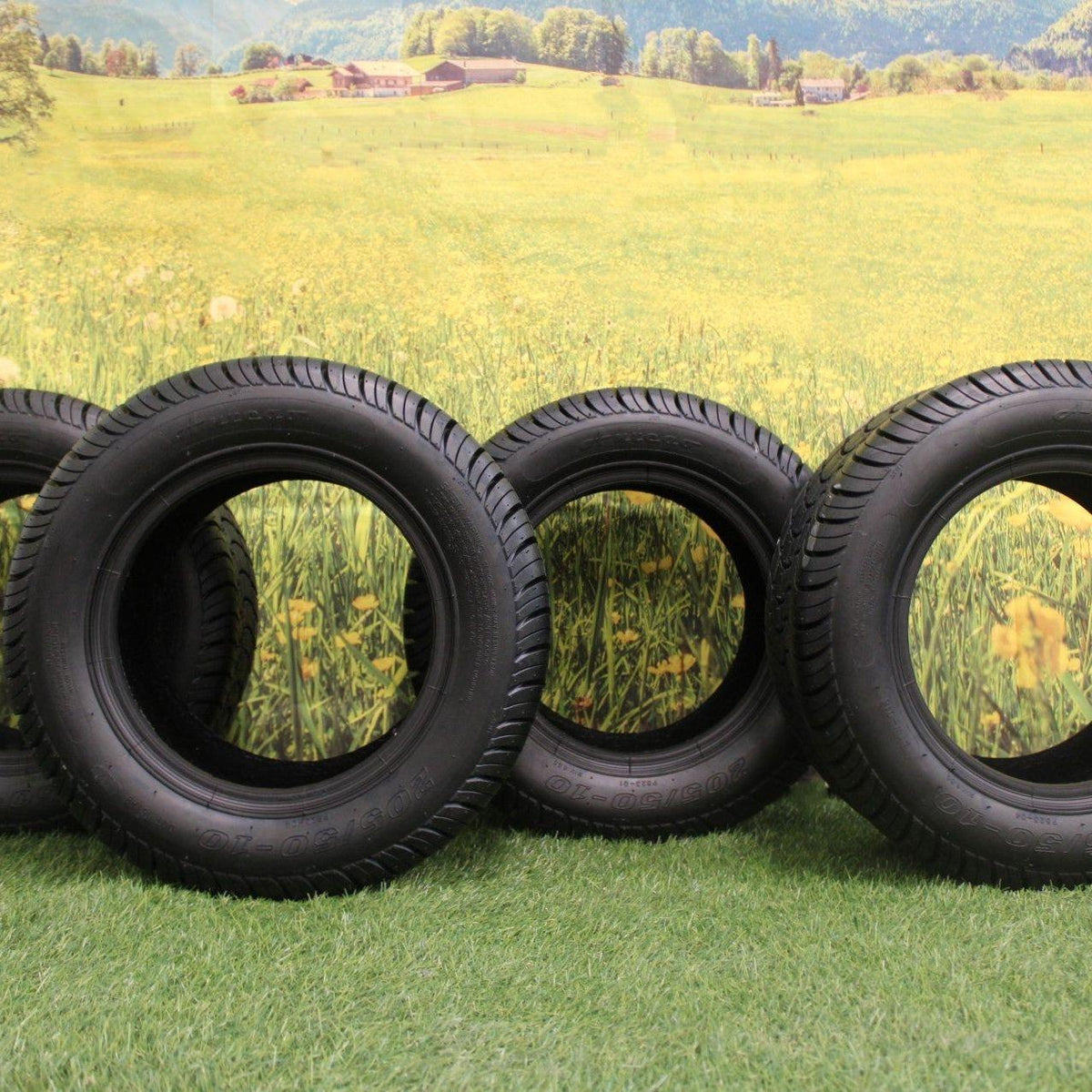 205/50-10 4 Ply (Set of 2) Golf Cart Tires DOT Rated ATW-016