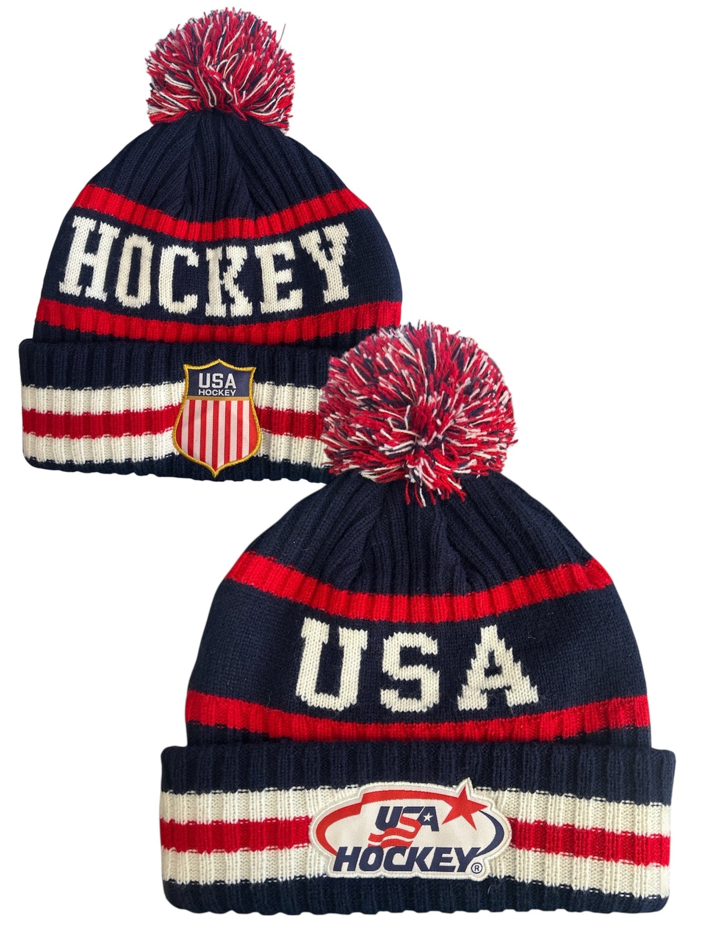 USA Hockey Shield Official Licensed Navy Knit Hat