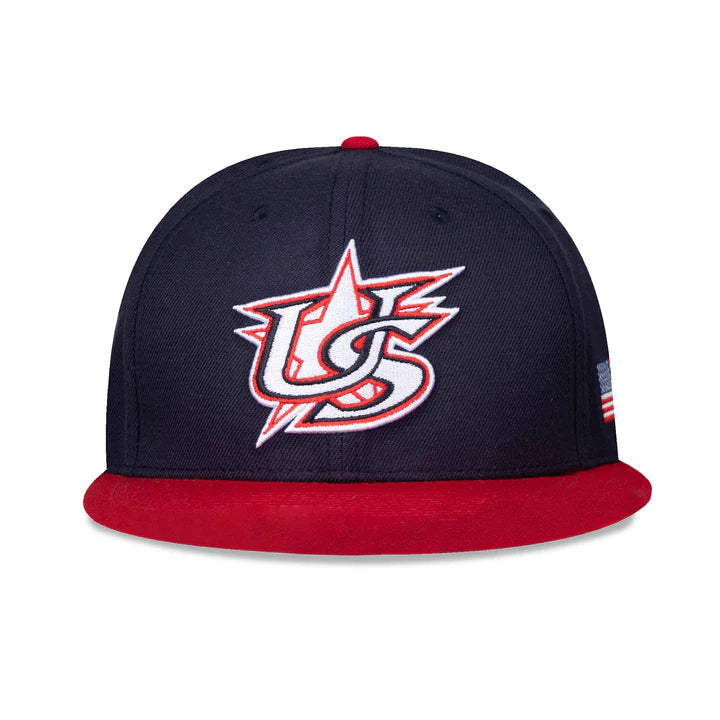 Baseballism X USA Baseball Classic Navy/Red Snapback Cap