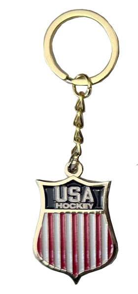 USA Hockey official Shield logo Key Chain