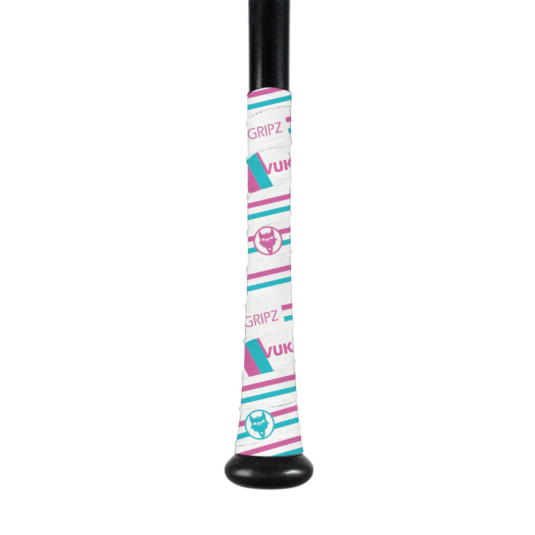 VukGripz Mach 1 Bat Grip – Baseball & Softball Bat Tape (Cotton Candy) | USA-Made, Superior Friction For Better Control