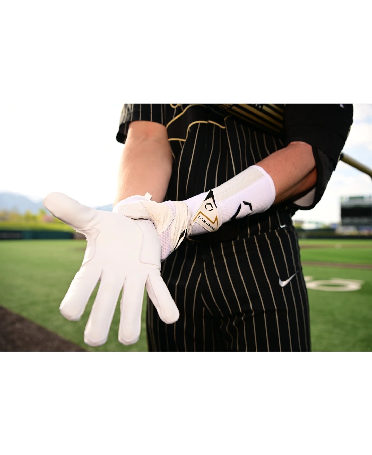 Evoshield Carbyne Adult Batting Gloves w/ Wrist Wrap