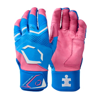 Evoshield Carbyne LTM Autism Speaks Batting Gloves w/ Wrist Wrap