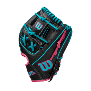 Wilson 2024 Winter A2000 1786SS Black/Teal 11.50" Baseball Glove WBW102521115