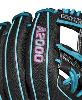 Wilson 2024 Winter A2000 1786SS Black/Teal 11.50" Baseball Glove WBW102521115