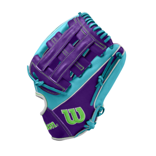 Wilson 2024 Winter A2000 DW5 Teal/Purple 12.00" Baseball Glove WBW10252212