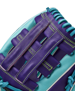 Wilson 2024 Winter A2000 DW5 Teal/Purple 12.00" Baseball Glove WBW10252212