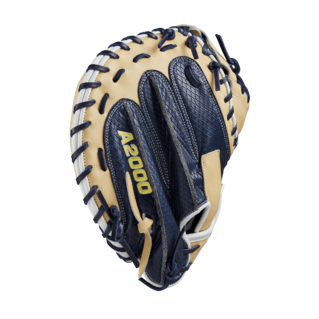 Wilson 2024 Winter A2000 SA34SS Blonde/Navy 34.00" Baseball Catcher's Mitt WBW10253134