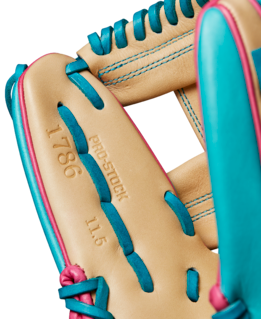 Wilson 2025 Spring A2000 1786 Teal/Blonde 11.50" Baseball Glove WBW102537115