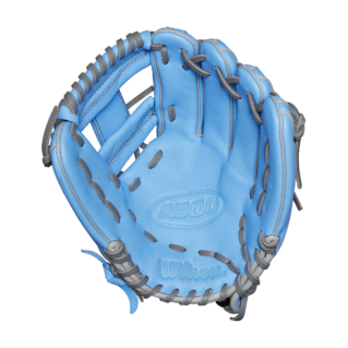 Wilson 2025 A500 Blue/Grey/Red 11.00" Baseball Glove WBW10253811