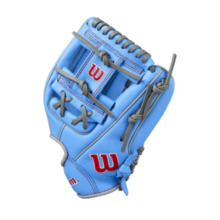 Wilson 2025 A500 Blue/Grey/Red 11.00" Baseball Glove WBW10253811