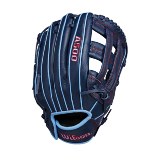 Wilson 2025 A500 Navy/Blue/Red 12.00" Baseball Glove WBW10254212