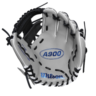 Wilson 2025 A900 PF1125 Grey/Black/Royal 11.25" Baseball Glove WBW1025691125