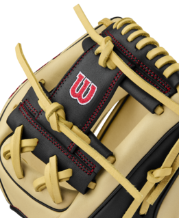 Wilson 2025 A900 PF115 Blonde/Black/Red 11.50" Baseball Glove WBW102570115
